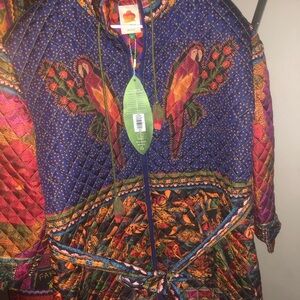 FARM Rio Multicolor Parrot Puffer Jacket